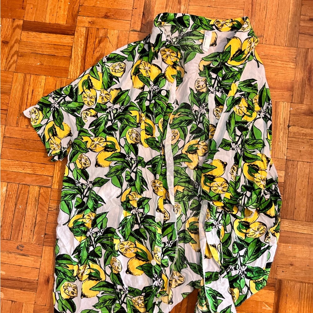 American Apparel Short Sleeved Button Down